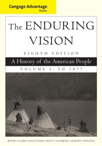 Cover image: Cengage Advantage Series: The Enduring Vision: A History of the American People, Vol. I 8th edition 9781285193397
