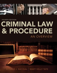 Cover image: Criminal Law and Procedure: An Overview 4th edition 9781305179455