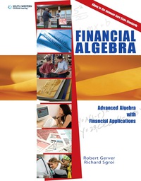 Cover image: Financial Algebra: Advanced Algebra with Financial Applications 1st edition 9780357229101
