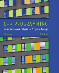 Cover image: C++ Programming: From Problem Analysis to Program Design 7th edition 9781285852744