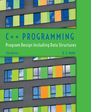 Cover image: C ++ Programming: Program Design Including Data Structures 7th edition 9781305442498