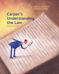 Cover image: Carper's Understanding the Law 7th edition 9781285428420