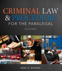 Cover image: Criminal Law and Procedure for the Paralegal 2nd edition 9781305441002