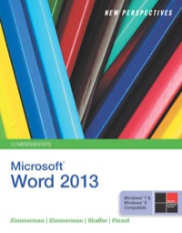 Cover image: New Perspectives on Microsoft Word 2013, Comprehensive 1st edition 9781285091112
