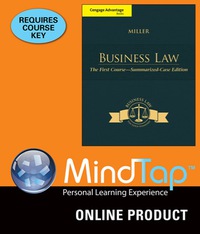 Cover image: MindTap Business Law (with Digital Video Library) for Miller's Business Law: The First Course: Summarized Case Edition, 13th Edition, [Instant Access], 1 term (6 months) 13th edition 9781305262348