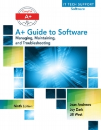 Cover image: LabConnection for Andrews' A+ Guide to Software, 9th Edition, [Instant Access], 2 terms (12 months) 9th edition 9781305267404