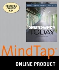 Cover image: MindTap Criminal Justice for Siegel/Bartollas's Corrections Today, 3rd Edition, [Instant Access], 1 term (6 months) 3rd edition 9781305278271