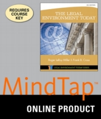 Cover image: MindTap Business Law for Miller/Cross' The Legal Environment Today for Miller/Cross' The Legal Environment Today 8th edition 9781305397309