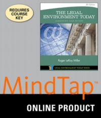 Cover image: MindTap Business Law for Miller's The Legal Environment Today - Summarized Case Edition, 8th Edition, [Instant Access], 1 term (6 months) 8th edition 9781305397330