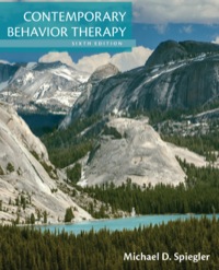 Imagen de portada: Contemporary Behavior Therapy 6th edition 9781305269217