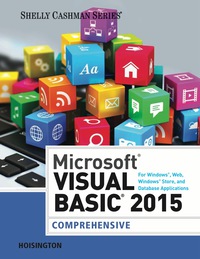 Cover image: Microsoft Visual Basic 2015 for Windows, Web, Windows Store, and Database Applications: Comprehensive 1st edition 9781285856896