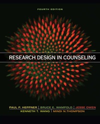 Cover image: Research Design in Counseling 4th edition 9781305974050
