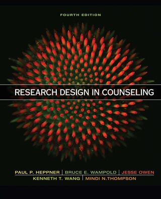 Cover image: Research Design in Counseling 4th edition 9781305974050