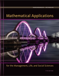 Cover image: Mathematical Applications for the Management, Life, and Social Sciences 11th edition 9781305108042
