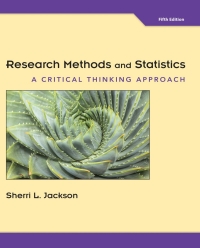 Cover image: Research Methods and Statistics: A Critical Thinking Approach 5th edition 9781305563834