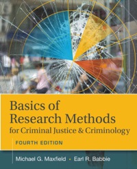 Cover image: Basics of Research Methods for Criminal Justice and Criminology 4th edition 9781305261105