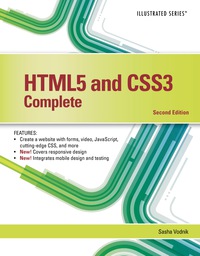 Cover image: HTML5 and CSS3, Illustrated Complete 2nd edition 9781305394049