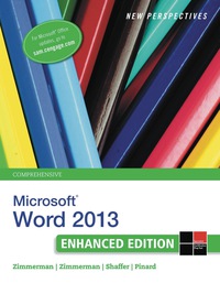 Cover image: New Perspectives on Microsoft Word 2013, Comprehensive Enhanced Edition 1st edition 9781305507852