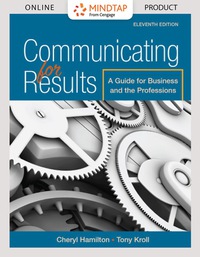 Cover image: MindTap Communication for Hamilton's Communicating for Results: A Guide for Business and the Professions 11th edition 9781305504417