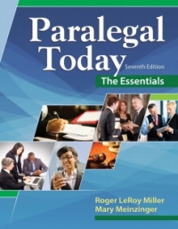 Cover image: MindTap Paralegal for Miller/Meinzinger's Paralegal Today: The Essentials 7th edition 9781305508767