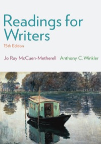 Cover image: Readings for Writers 15th edition 9781305087866
