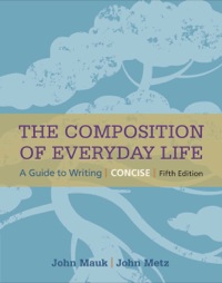 Cover image: The Composition of Everyday Life, Concise 5th edition 9781337286985