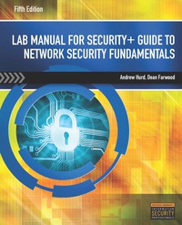Cover image: Lab Manual for Security  Guide to Network Security Fundamentals 5th edition 9781305095250