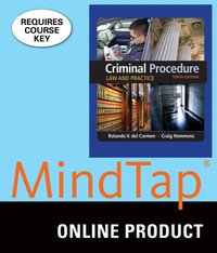 Cover image: MindTap Criminal Justice for Del Carmen/Hemmens' Criminal Procedure: Law and Practice, 10th Edition, [Instant Access], 1 term (6 months) 10th edition 9781305640580