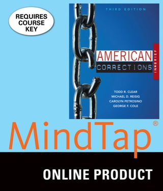 Cover image: MindTap Criminal Justice for Clear/Reisig/Petrosino/Cole's American Corrections in Brief 3rd edition 9781305640856