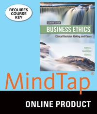 Cover image: MindTap Management for Ferrell/Fraedrich/Ferrell's Business Ethics: Ethical Decision Making & Cases, 11th Edition, [Instant Access], 1 term (6 months) 11th edition 9781305641594