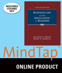 Cover image: MindTap Business Law for Mann/Roberts' Business Law and the Regulation of Business, 12th Edition, [Instant Access], 2 terms (12 months) 12th edition 9781305644199