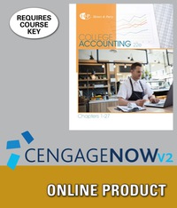 Cover image: CengageNOWv2 for Heintz/Parry's College Accounting, Chapters 1-27, 22nd Edition, [Instant Access], 2 terms 22nd edition 9781305669871