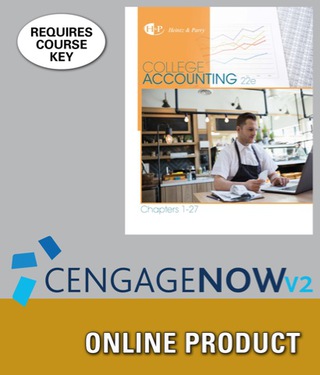 Cover image: CengageNOWv2 for Heintz/Parry's College Accounting, Chapters 1-27, 22nd Edition, [Instant Access], 2 terms 22nd edition 9781305669871