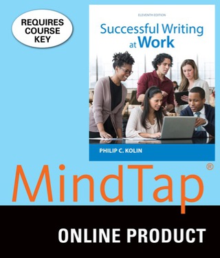 Cover image: MindTap English for Kolin's Successful Writing at Work 11th edition 9781305671799