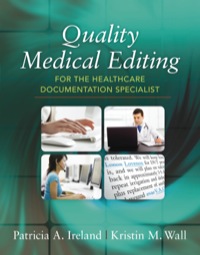Cover image: Quality Medical Editing for the Healthcare Documentation Specialist 1st edition 9781305846340