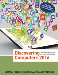 Cover image: Discovering Computers ©2016 1st edition 9781305391857