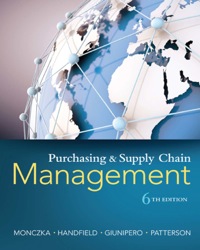 Cover image: Purchasing and Supply Chain Management 6th edition 9781285869681