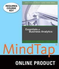 Cover image: MindTap Business Analytics for Camm/Cochran/Fry/Ohlmann/Anderson/Sweeney/Williams' Essentials of Business Analytics, 2nd Edition, [Instant Access], 1 term (6 months) 2nd edition 9781305861794