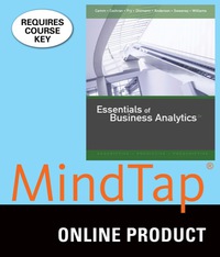 Cover image: MindTap Business Analytics for Camm/Cochran/Fry/Ohlmann/Anderson/Sweeney/Williams' Essentials of Business Analytics, 2nd Edition, [Instant Access], 2 terms (12 months) 2nd edition 9781305861817