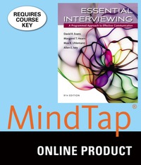 Cover image: MindTap Counseling for Evans/Hearn/Uhlemann/Ivey's Essential Interviewing: A Programmed Approach to Effective Communication, 9th Edition, [Instant Access], 1 term (6 months) 9th edition 9781305864719