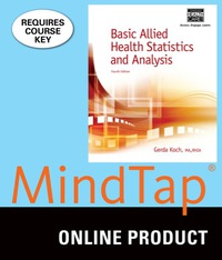 Cover image: MindTap Health Information Management for Koch's Basic Allied Health Statistics and Analysis, 4th Edition, [Instant Access], 2 terms (12 months) 4th edition 9781305867550