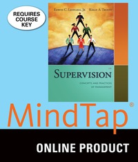 Cover image: MindTap Management for Leonard/Trusty's Supervision: Concepts and Practices of Management 13th edition 9781305884830