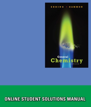 Cover image: Student Solutions Manual for Ebbing/Gammon's General Chemistry 11th edition 9781305886780