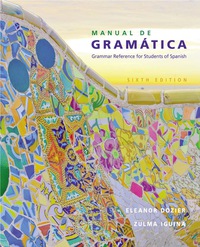 Cover image: Manual de gramática 6th edition 9781305658226