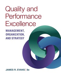Cover image: Quality & Performance Excellence 8th edition 9781337250016