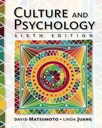 Imagen de portada: Culture and Psychology 6th edition 9781337361736