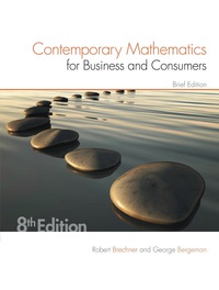 Cover image: Contemporary Mathematics for Business & Consumers, Brief Edition 8th edition 9781305585454