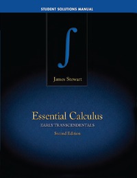 Cover image: Student Solutions Manual for Stewart's Essential Calculus: Early Transcendentals 2nd edition 9781133490975