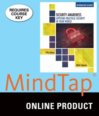 Cover image: MindTap Information Security for Ciampa's Security Awareness: Applying Practical Security in Your World 5th edition 9781305946699