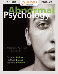 Cover image: MindTap Psychology for Barlow/Durand/Hofmann's Abnormal Psychology: An Integrative Approach 8th edition 9781305950474